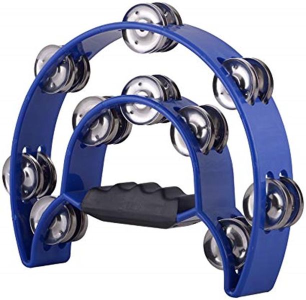Dadi Double Halfmoon Tambourine - Blue