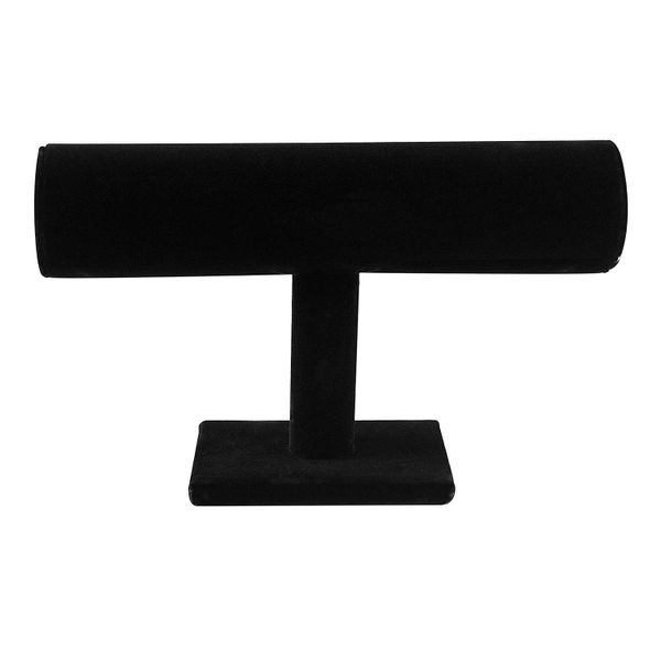 Black Velvet Hovering T-Bar Bracelet Necklace Jewellery Display Stand