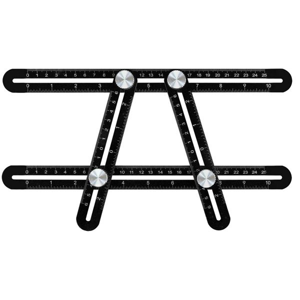 Aluminum Alloy Angleizer Template Tool &amp; Multi Angle Measuring Ruler