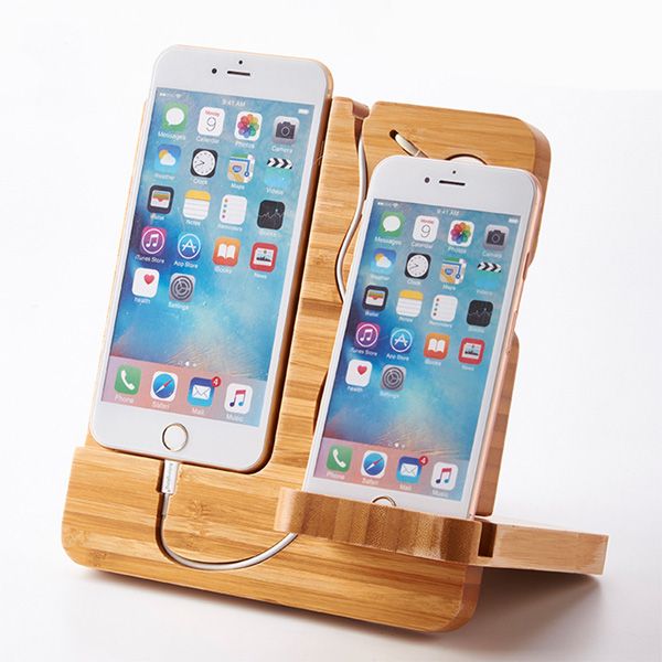 Bamboo Wood Charging Dock Station for Apple Watch Phone