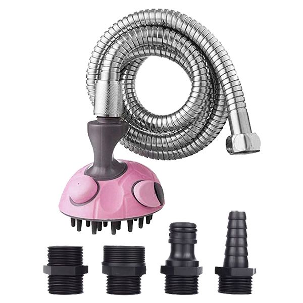 Multi-Functional Dog Shower Sprayer - Pink