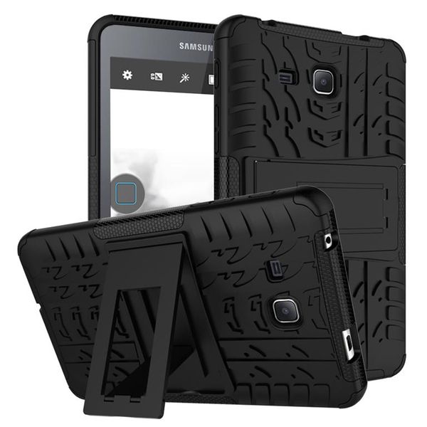 Rugged Hard Cover Stand for Samsung Tab A 7.0 2016 - Black