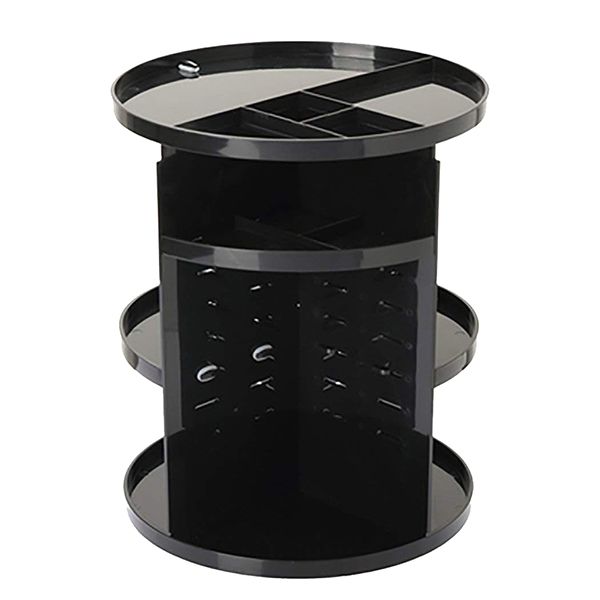 360 Degree Rotating Makeup Organizer Black Buy Online in South