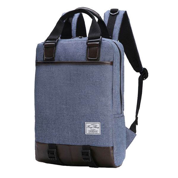 Fashion Canvas Casual Backpack - Blue