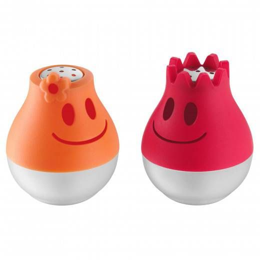 WMF Salt Shaker: Set of 2 Ideal for Kids - 1x Orange, 1x Red: German Brand