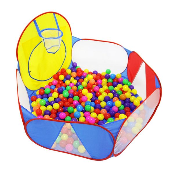 ComfyKids Ocean Ball Pit with Basketball Hoop