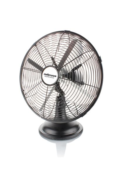 Mellerware Fan Desktop Steel Black 30cm 35W "Aquillo Breeze