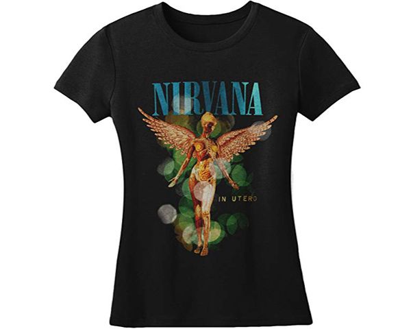 RockTs Ladies Nirvana Bubble In Utero Tissue T-Shirt