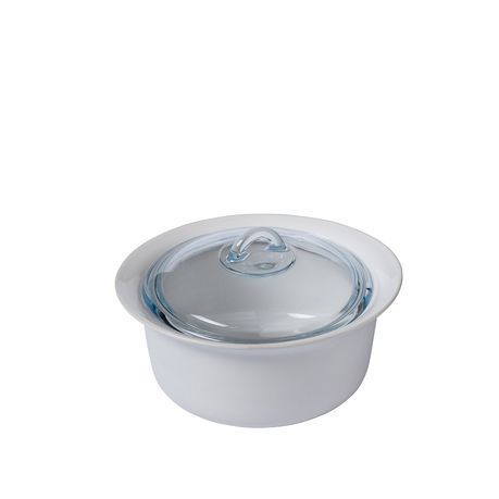 ceramic dish with glass lid