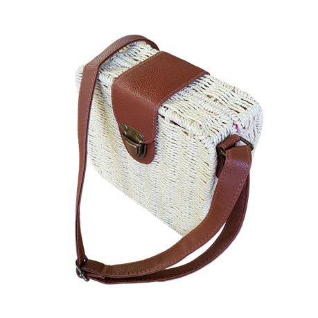 square wicker bag