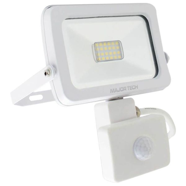 Major Tech - 10W Outdoor LED Security Flood Light with Sensor (SLF10CW)