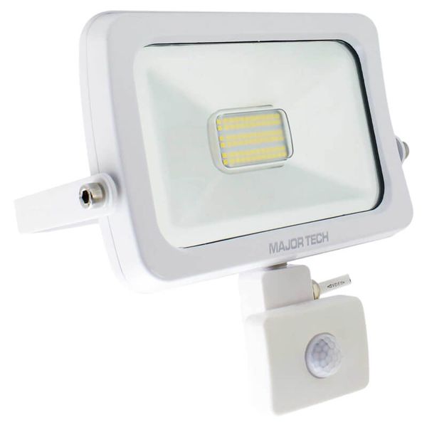 Major Tech - 30W Outdoor LED Security Flood Light with Sensor (SLF30CW)