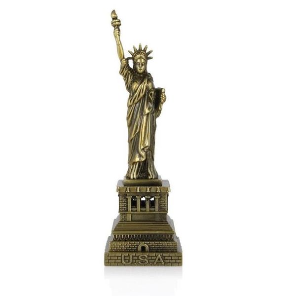 25cm New York City's Statue of Liberty Antique Showpiece Model