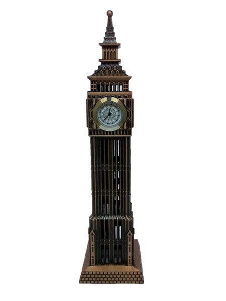 22cm London's Big Ben Clock Tower Showpiece Model Antique