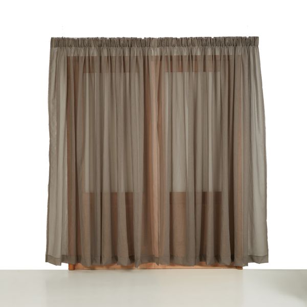 George And Mason - Taped Sheer Extra Width Curtain - Rock