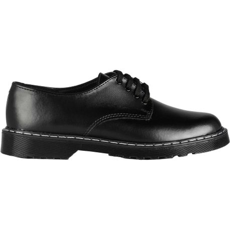 Buccaneer Junior Genuine Leather School Shoes Black