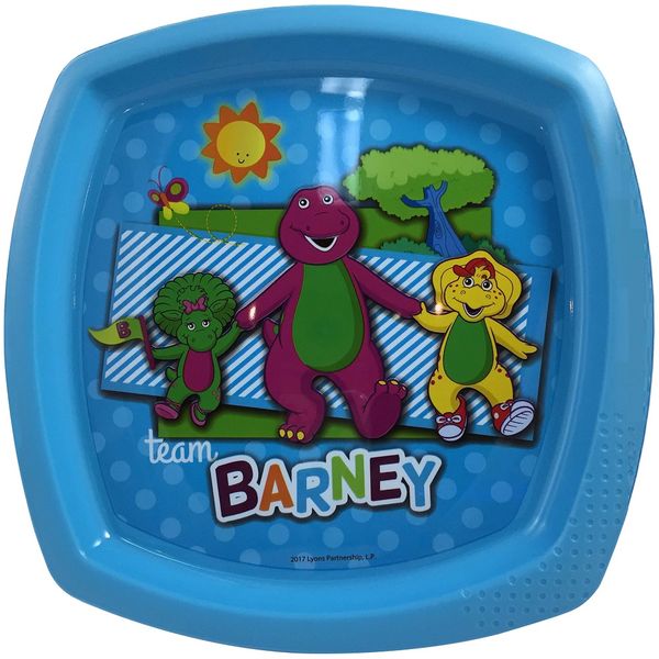 Barney Square Shaped Plate - Purple