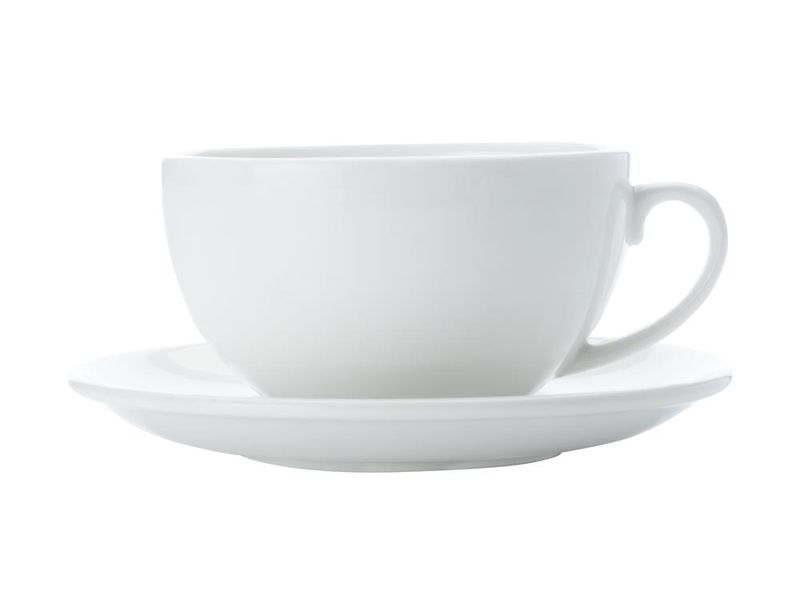 Maxwell &amp; Williams - White Basics Cappuccino Cup &amp; Saucer - Set of 4