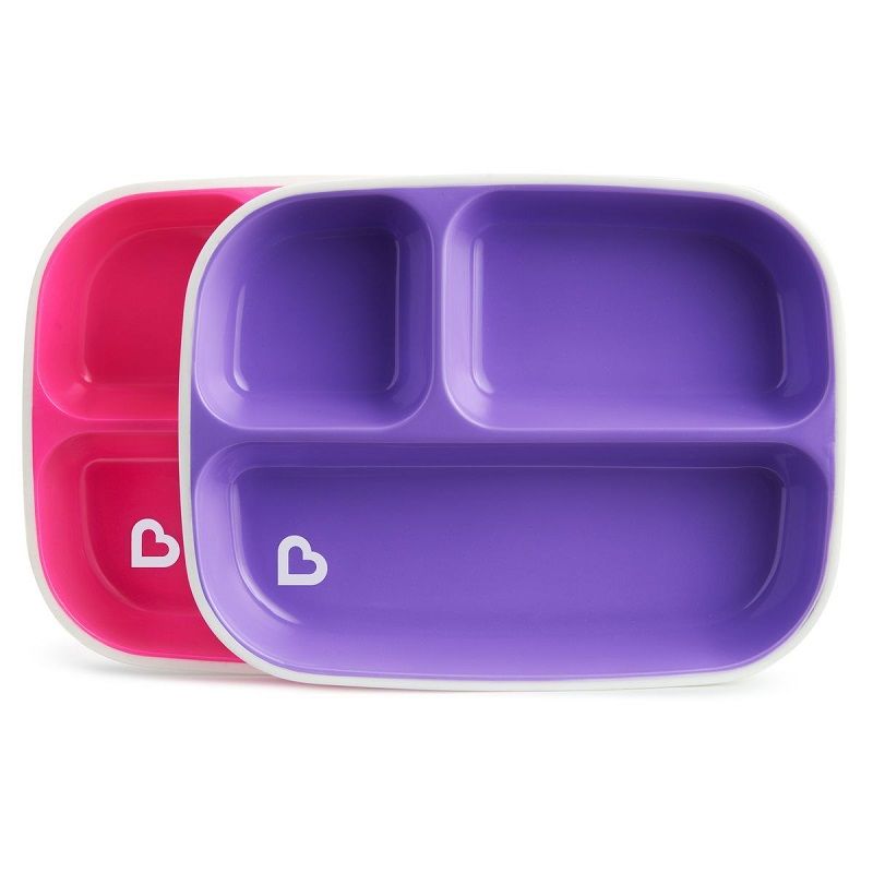 MUNCHKIN Splash Divider Plates - 2 Pack (Pink & Purple) | Shop Today ...