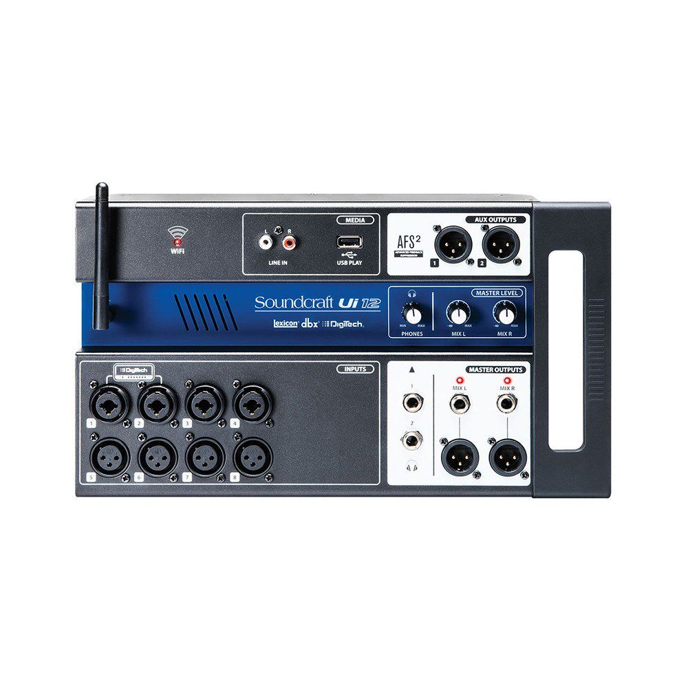 ui12 12 channel digital mixer with wireless control
