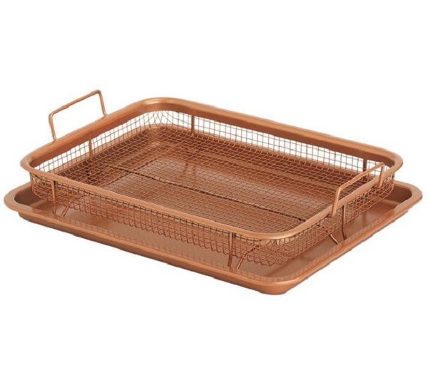 Copper Rectangle Crispy Tray