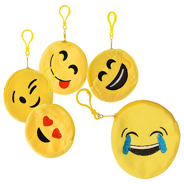Emoji Purse - 10cm (Bulk Pack x 5)