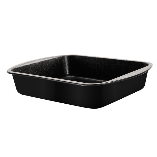 Berlinger Haus 35cm Marble Coating Oblong Roaster - Black Rose Collection