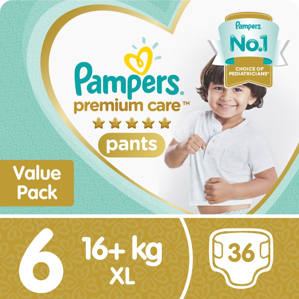 Pampers Premium Care Size 6 16+kg Pants 36 Pack