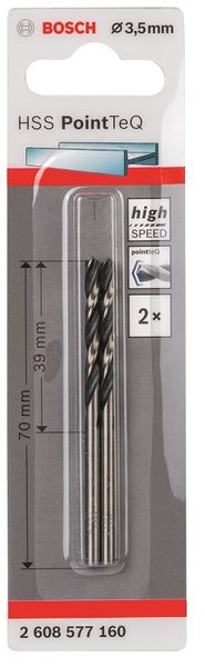 Bosch - Metal Drill Bit HSS Pointteq - 3.5mm