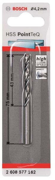 Bosch - Metal Drill Bit HSS Pointteq - 4.2mm