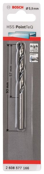 Bosch - Metal Drill Bit HSS Pointteq - 6.0mm