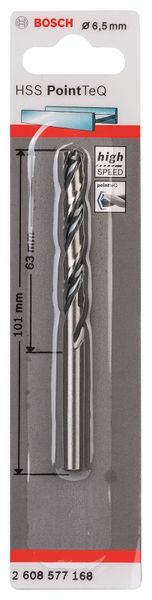 Bosch - Metal Drill Bit HSS Pointteq - 6.5mm