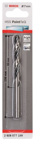 Bosch - Metal Drill Bit HSS Pointteq - 7.0mm