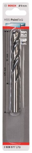 Bosch - Metal Drill Bit HSS Pointteq - 9.0mm