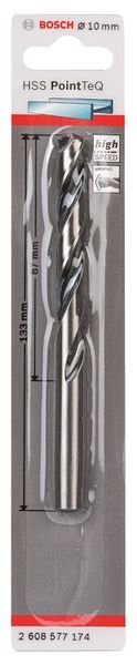 Bosch - Metal Drill Bit HSS Pointteq - 10.0mm