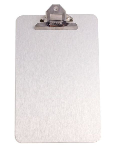 Parrot Products: Clipboard Brushed Aluminium - A4