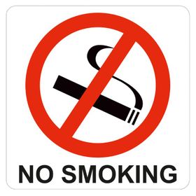 Parrot Products: No Smoking Symbolic Sign on White ACP 15cm*15cm | Shop ...