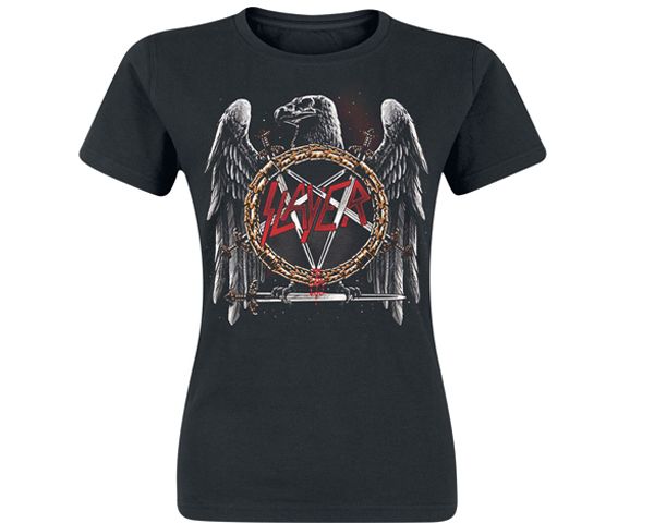 RockTs Ladies Slayer Eagle Skull T-Shirt