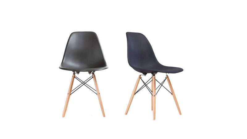 Softy Home Set of 2 Eiffel Chairs - White