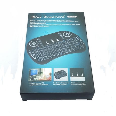 baobab mini wireless backlit multimedia keyboard with touchpad