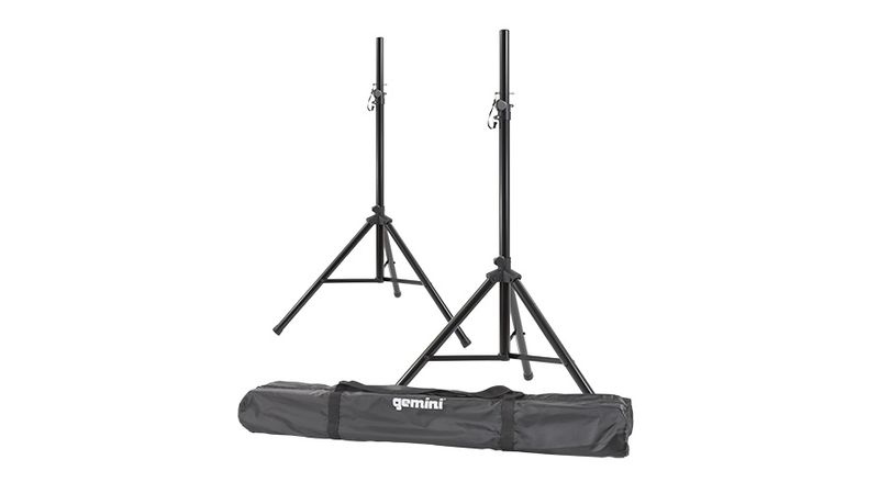 Gemini ST-Pack - Dual Speaker Stands with Carry Bag - Black