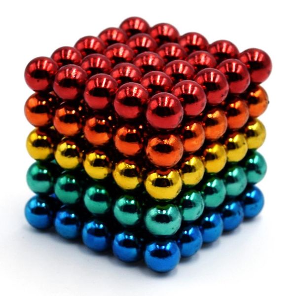 5mm Magnetic Building Balls - Rainbow (125 Pieces)