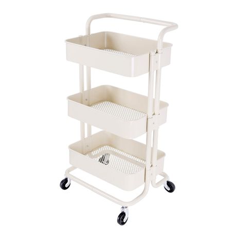 3 Tier Metal Mesh Storage Shelf Utility Rolling Cart 3 Tier Metal Mesh Storage Shelf Utility