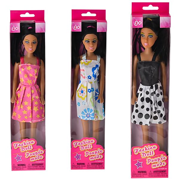 Bulk Pack x3 28cm Medium B/M Fashion Girl Doll