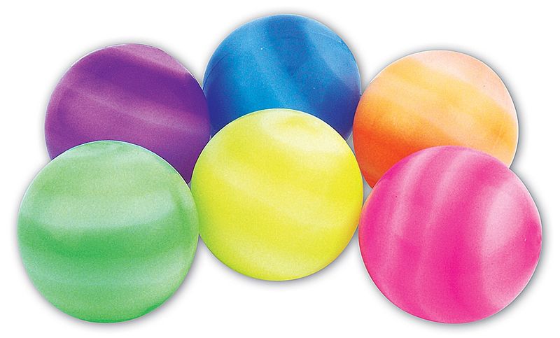 Bulk Pack x12 5.5cm Flashing Galaxy Novelty Ball