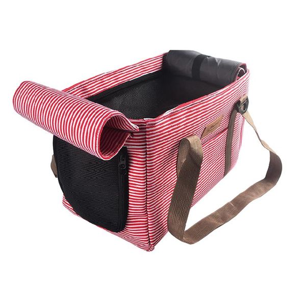 Fashion Pet Carrier - Red Stripe (Size:L)
