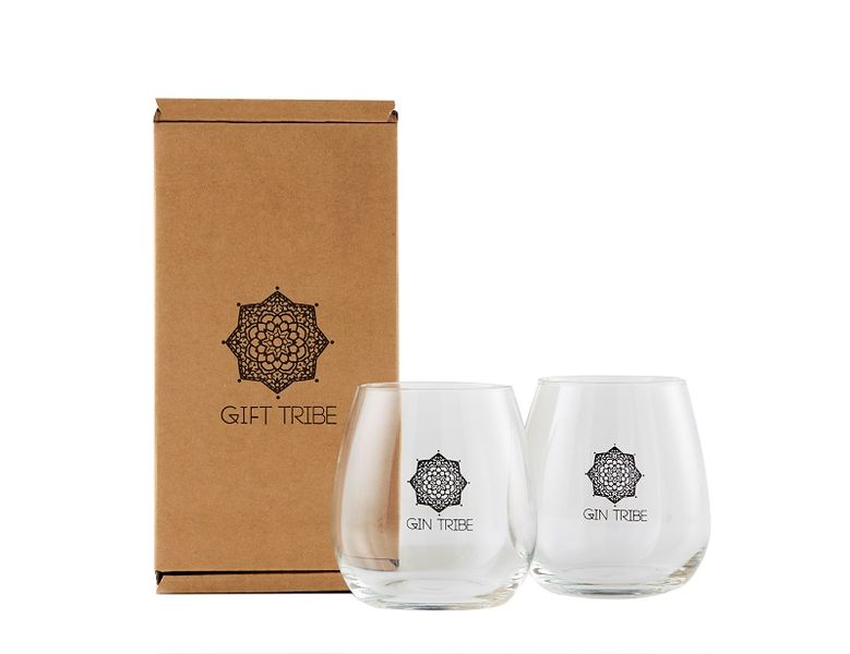 Gin Tribe - Gin Tumbler Glasses - Set Of 2