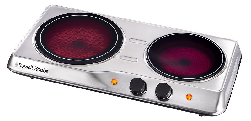 Russell Hobbs - 1200W Double Infrared Hotplate - Silver