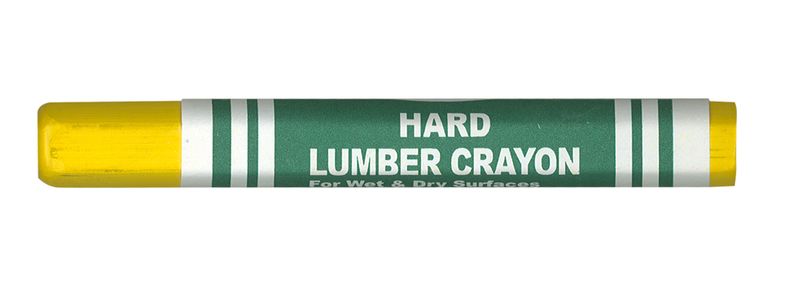 Rolfes Hard Lumber Marking Crayons - Yellow (Set of 12)