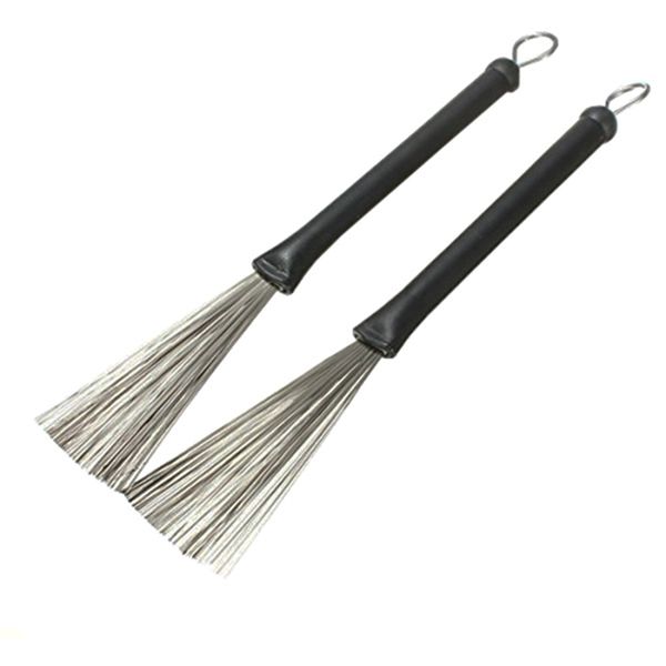 Retractable Stainless Steel Drum Wire Brushes - 2 Pack